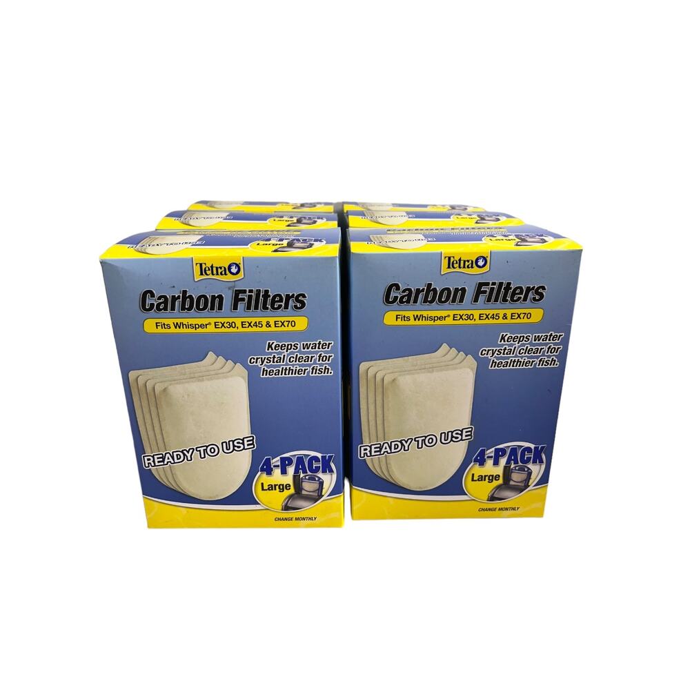 Tetra Carbon Filters Whisper EX Power Large Lot of 6 boxes 24 total NEW